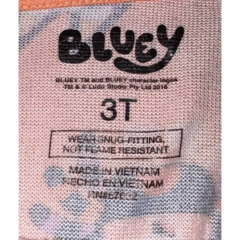 Bluey Halloween pajama set size 3T